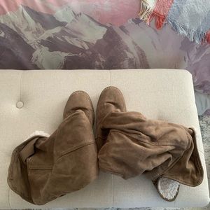 Over the knee fur lined boots